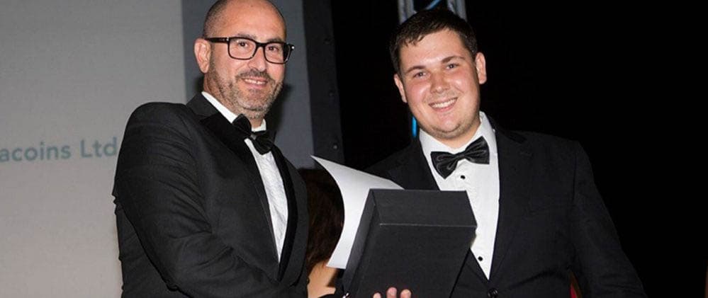 Best Fintech Entrepreneur Award Adrian Kreter Instacoins 2019 Fintech Malta E 1000x563